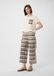 comma - Gestreepte tricot culotte met opengewerkt zigzagpatroon