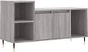 vidaXL Meuble TV, gris Sonoma, 100x35x55 cm, panneau de particules