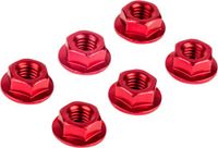 Bride écrou set M6 - 6 pièces - Rouge