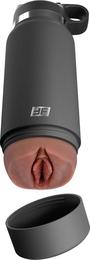 Pipedream PDX Plus Fuck Flask Secret Delight Discreet Stroker - Waterfles Vagina Masturbator - Bruin