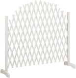 Merkloos / Sans marque Relaxdays Planten klimrek - hout - uitschuifbaar - 37 - 200 cm - trellis - wit