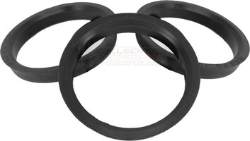 Wielservicenederland Centreerringen - 66.6/71.6 mm - Zwart - Set van 4