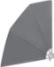 vidaXL Pare-soleil de balcon pliable 210x210 cm gris