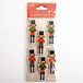 6cm Notenkraker Soldaten Kerst Craft Decoraties - Zelfklevend (6 stuks)