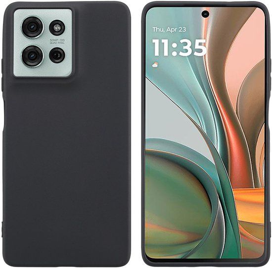 imoshion Color Backcover - Zwart - Geschikt voor Motorola Moto G75 5G