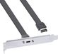 InLine® PCI-slothouder, USB-C naar USB 3.2 voorpaneel Key-A intern, 0,3 m