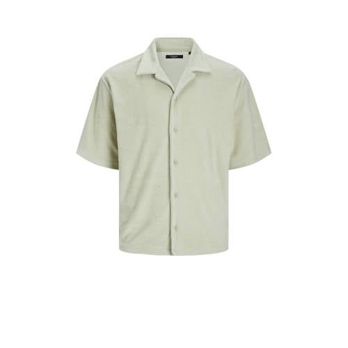 JACK & JONES PREMIUM loose fit overhemd lichtgroen