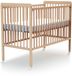 WEBABY - Lit d'appoint LIVO en bois Hêtre Verni 60 x 120 cm