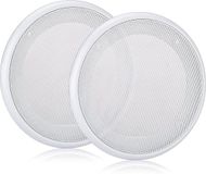 Unyqoos® Set de 2 grilles de plafond pour haut-parleur de 8 pouces Blanc