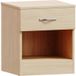 Riano Table de chevet, commode de nuit, chambre, rangement, 47x40x36cm, 1 tiroir, pin