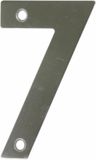 AMIG Huisnummer 7 - massief Inox RVS - 10cm - zilver