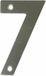 AMIG Huisnummer 7 - massief Inox RVS - 10cm - zilver