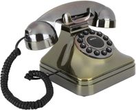 Merkloos Dailygoody - Vintage Vaste Telefoon - Retro Telefoon - Antiek Design - Hoogwaardige Telefonie - Ouderwetse Telefoon - Geschikt voor Thuis en Kan
