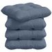 vidaXL Zitkussens 4 stuks Corduroy stof Blauw 45 x 45 cm