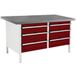 Bott Werkbank linoleum Cubio - 6 laden - B 1500 mm