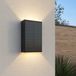 HOFTRONIC Jovi Solar Wandlamp LED - Up & Down Light - Zonne-energie - 2700K – IP65 – Zwart