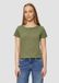 QS T-shirt voor dames olijfgroen katoen S