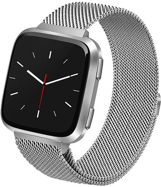 HIPFIT Fitbit Versa milanese bandje Small - Zilver
