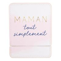 Draeger Paris | Zakspiegel Mama eenvoudig met roze etui | vierkante make-upspiegel om mee te nemen | ideaal voor thuis en op reis | 9 x 7 cm | cadeau voor verjaardag, Kerstmis, Moederdag