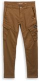 Tom Tailor - Tapered cargobroek met stretch - Maat 30/34 - dark palm