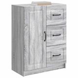 vidaXL Dressoir met lade Grijs sonoma 66 x 34,5 x 87 cm Bewerkt hout