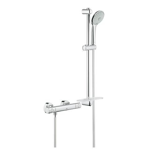 GROHE Grohtherm 1000 Cosmopolitan M Thermostatische Douchekraan - Met comfort doucheset - 15 cm - 34286002