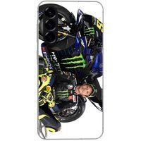 Maniacase Etui Voor Samsung Galaxy A36 Motorfiets Valentino Rossi Portugal Monster Energy Yamaha