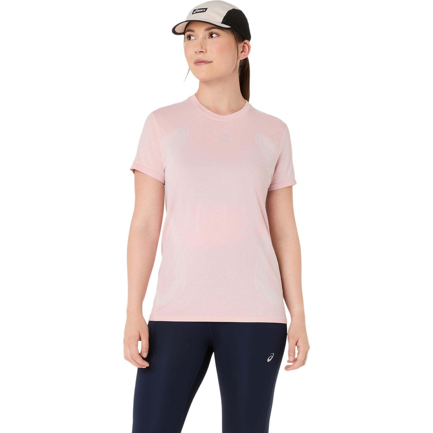 ASICS Road Seamless Hardloopshirt Dames - roze, Maat S