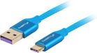 Lanberg USB A to USB C Cable 1m Blue