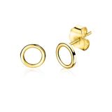 ZINZI Boucles d'oreilles or 14 carats rond ouvert 6mm ZGO163