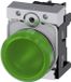 Siemens 3SU1152-6AA40-1AA0 Verlichte melder Hoogglans Groen 24 V/AC, 24 V/DC 1 stuk(s)