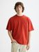 Scotch & Soda Heren T-shirt Korte Mouw Ronde Hals Katoen Effen Rood XL