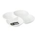 Wilmax WL-992649/A Porselein Gedeelde gerecht, wit, 22 cm lengte, 22 cm breedte