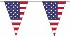 Merkloos / Sans marque Shoppartners Bv Amerika/USA Vlaggenlijn Slinger - 2000 cm - Polyester - Binnen/Buiten