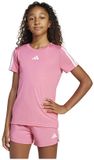 Adidas Training Essentials 3 Stripes T-shirt Met Korte Mouwen Roze 11-12 Years Meisje