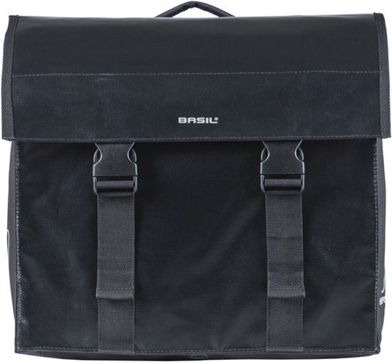 Basil Urban Load dubbele fietstas MIK, 48-53L, zwart