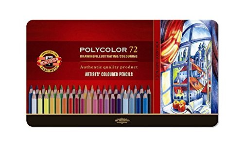 Koh-i-Noor Polycolor kunstenaars-kleurpotloden (72 stuks)