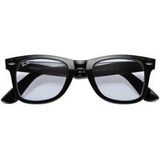 Ray-ban Wayfarer Rb 2140f Lunettes De Soleil Unisexe Noir Carrées Bleu 52mm