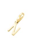 Giorgio Martello Milano Giorgio Martello Gouden (verguld) bedel | Letter N | 925 Zilver