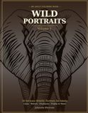 Wild Portraits Adult Animal Coloring Book