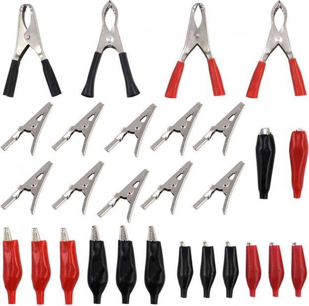 Weber Tools Assortiment Electroklemmen, laadklemmen en krokodillen klemmen