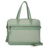 Pepe Jeans Morgan laptoptas 39,6 cm (15,6 inch), groen, 41 x 30 x 14 cm, polyester met kunstlederen details van Joumma Bags, Groen, Eén maat, Laptoptas