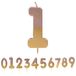 Talking Tables Rose Gold Nummer 1 Kaars