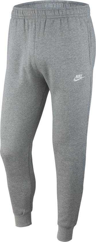 Nike Nsw Club Jggr Bb Heren Sportbroek - Dk Grey Heather/Matte Silver/(White) - Maat XL