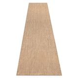 SION Tapis aspect sisal, tissage plat, durable et facile d'entretien, pour intérieur et extérieur, salon, chambre, balcon, terrasse - naturel 80 x 250 cm