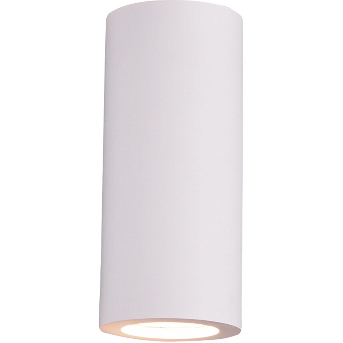 BES LED Trion Zaza Wandlamp - GU10 - Rond - Mat Wit - Gips