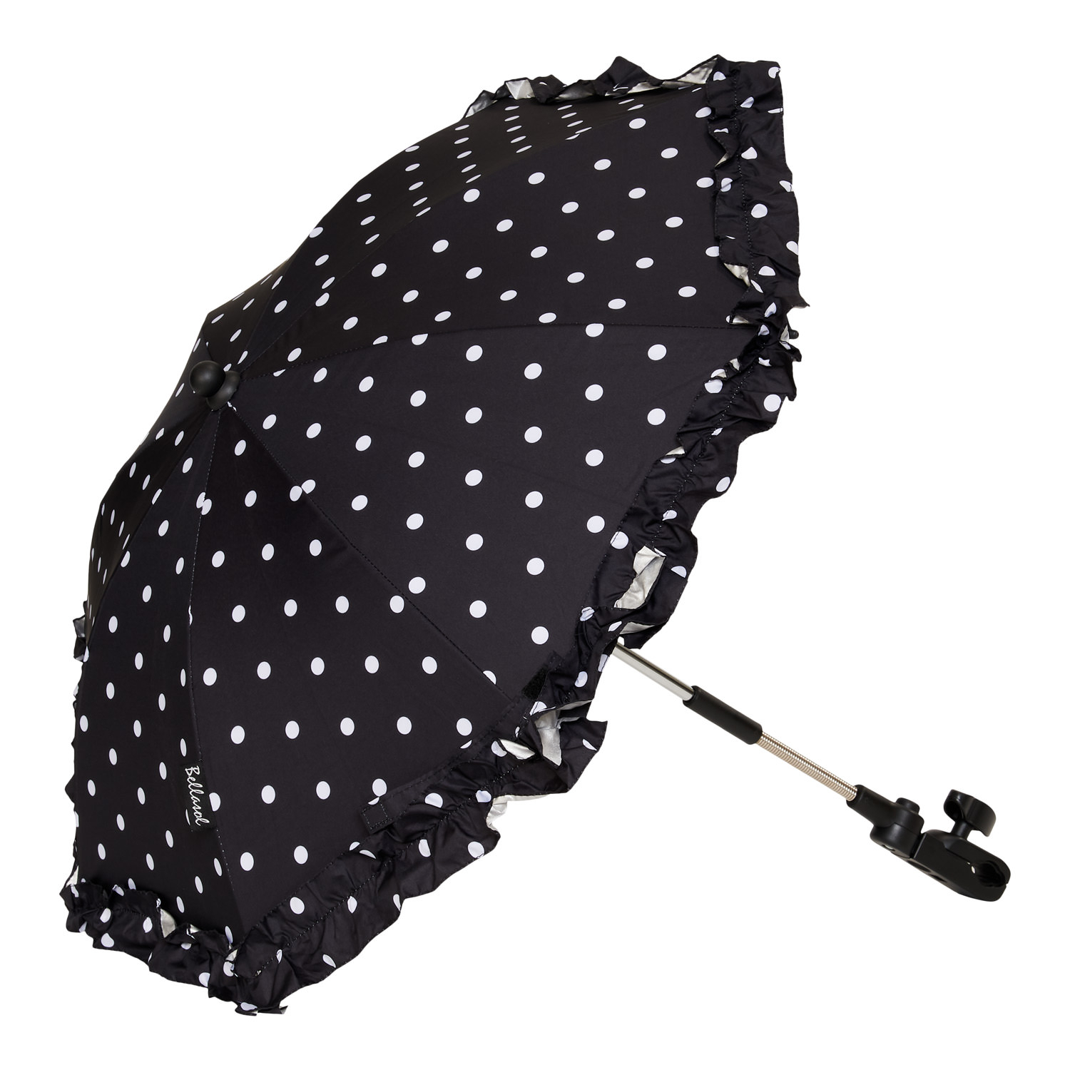 Bellasol Stippen Parasol zwart, wit, zwart/wit