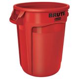 Rubbermaid Commercial Brute Ronde Container 37.9L - Wit, 121.1 L, Rood, 1