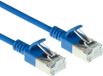 ACT Blauwe 2 meter LSZH U/FTP CAT6A datacenter slimline patchkabel snagless met RJ45 connectoren
