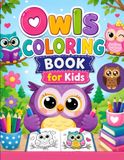 OWLS COLORING BOOK FOR KIDS